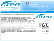 Tablet Screenshot of cipo.com.pt